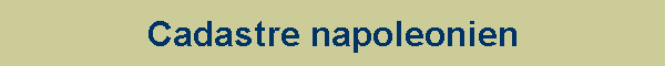 Cadastre napoleonien